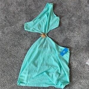 Cupshe Aqua Swim Coverup with Starfish Detail